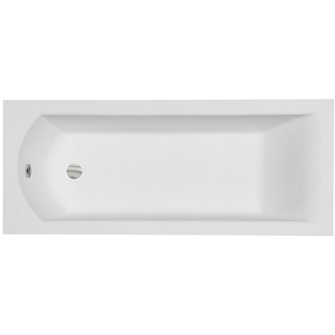 Baignoire rectangulaire Blanche - SHEA - 150 x 70 - avec Tablier - Repose Tête OFFERT (1/4)