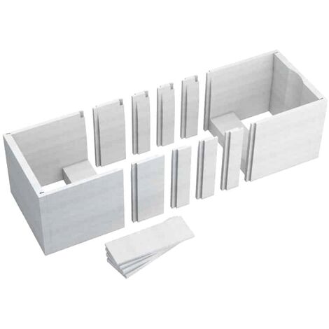 Habillage de baignoire blanc  + LED  - OCE - 130 x 70 x 61
