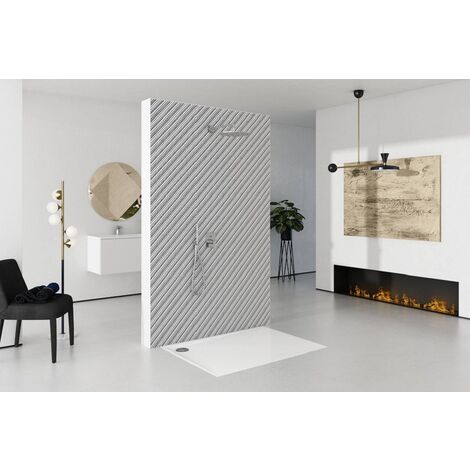Receveur de douche en acrylique blanc - rectangulaire -  CRES - 140 x 90 (1/5)