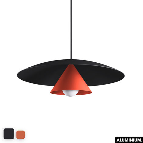 Lampe de suspension - OLEMI NOIR - TERRE ROUGE (1/3)