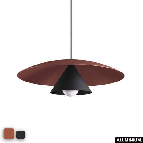 Lampe de suspension - OLEMI TERRE ROUGE - NOIR (1/3)