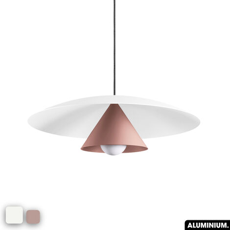 Lampe de suspension - OLEMI BLANC - ROSE (1/3)