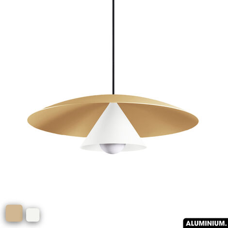 Lampe de suspension - OLEMI AMANDE - BLANC (1/3)
