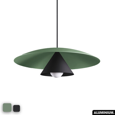 Lampe de suspension - OLEMI VERT - NOIR (1/3)