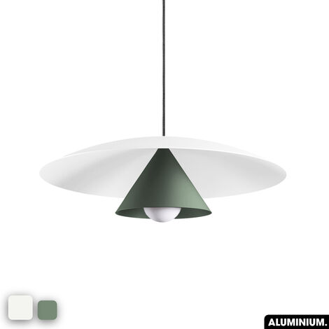 Lampe de suspension - OLEMI  BLANC - CITRON (1/3)