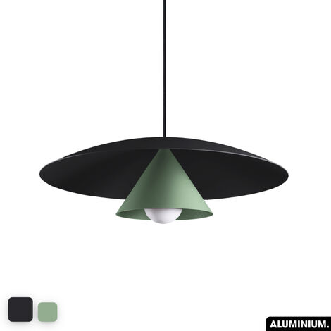 Lampe de suspension - OLEMI NOIR - VERT (1/3)