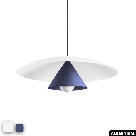 PLAFONNIER SUSPENSION COULOIR Blanc LED Luminaire de Salon Rond Grand