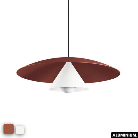 Lampe de suspension - OLEMI TERRE ROUGE - BLANC (1/3)
