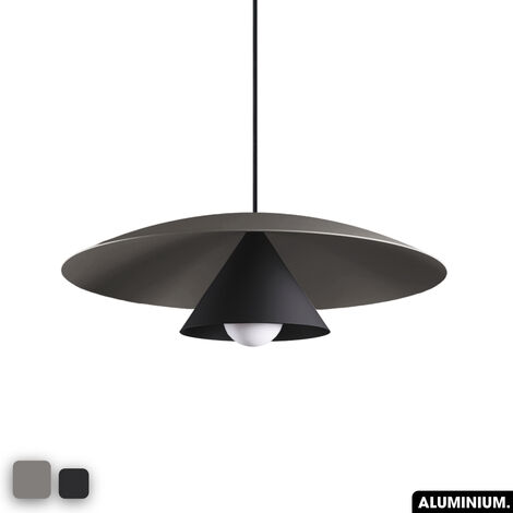 Lampe de suspension - OLEMI GRIS - NOIR (1/3)