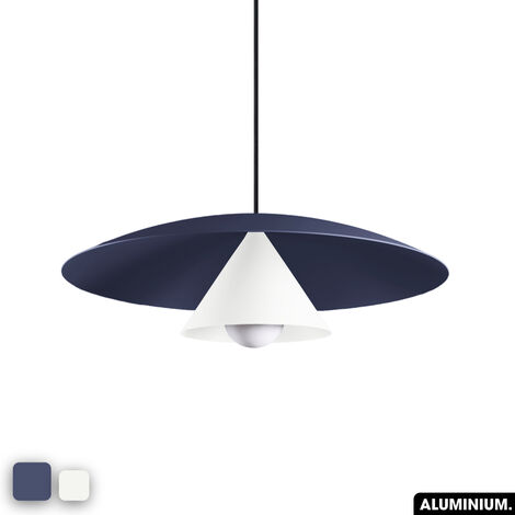 Lampe de suspension - OLEMI INDIGO - BLANC (1/3)