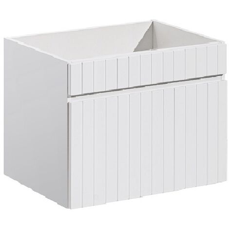 Meuble sous lavabo de salle de bain AREA BLANC L.60 - H.46 - P.45,6 (1/5)