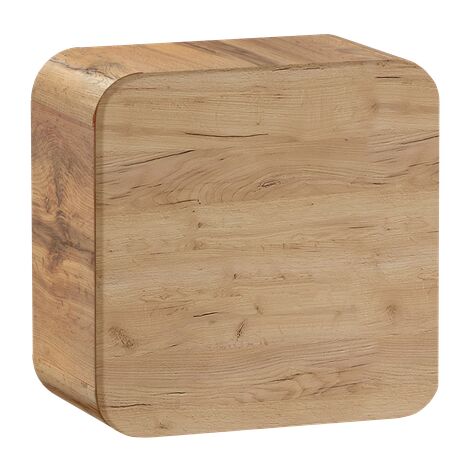 Caisson meuble haut de salle de bain - Chêne artisanal doré - L35-H35-P22 - ARRIBA