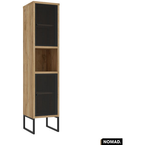 Colonne de salle de bain NOMAD OAK 30 x 170 x 38 cm (1/4)