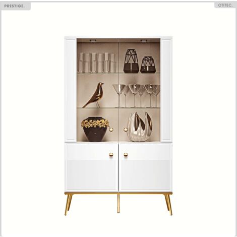 Armoire Vitrine - H.150 x L.92 x P.40 cm - PRESTIGE (1/5)