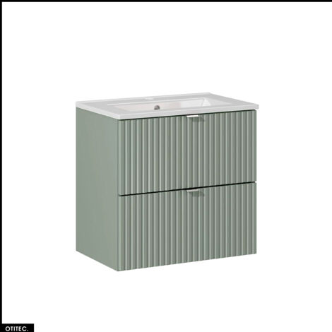 Meuble sous vasque - 60 cm - avec Vasque à encastrer - ROSEAU (1/5)