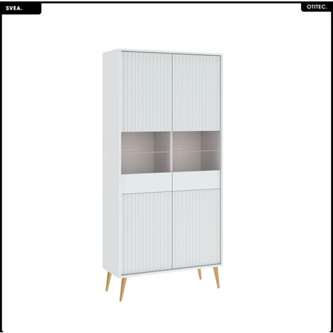 Armoire vitrine - H.193 x L.91 x P.40 - SVEA (1/5)
