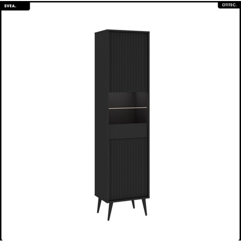 Armoire vitrine - H.193 x L.47 x P.40 - SVEA (1/5)