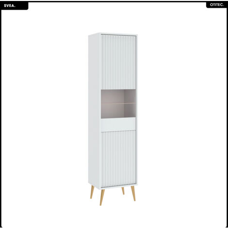 Armoire vitrine - H.193 x L.47 x P.40 - SVEA (1/5)