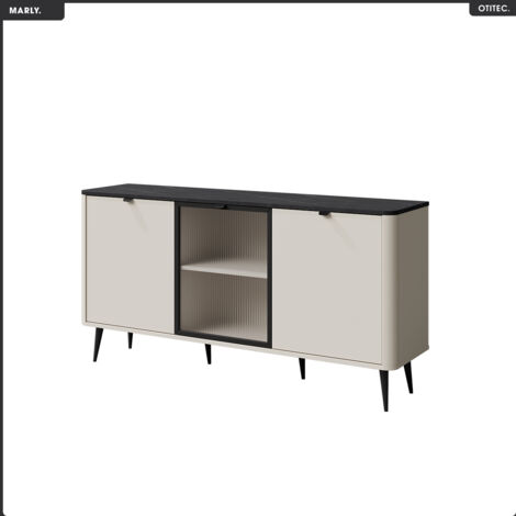 Commode vitrine - L.160 x H.82 x P.40 - MARLY (1/2)