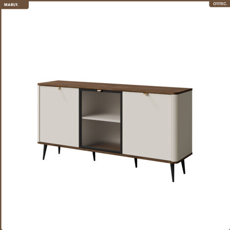 Commode vitrine - L.160 x H.82 x P.40 - MARLY (1/3)