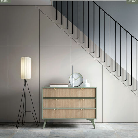 Commode - L.106 x H.80 x P.38 cm - 3 tiroirs - KAORI (1/5)