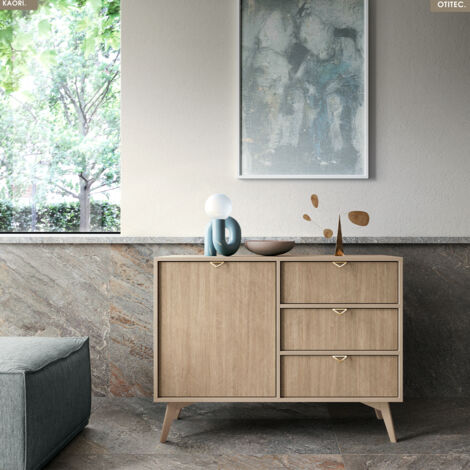 Commode - L.106 x H.80 x P.38 cm - 3 tiroirs - KAORI (1/5)
