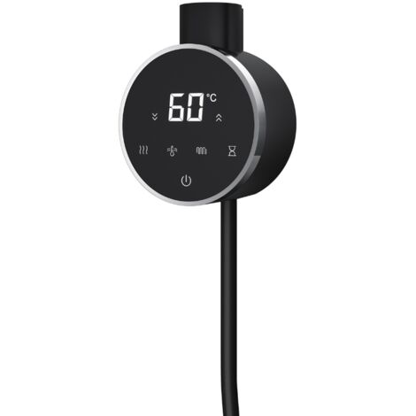 Résistance sèche-serviettes connectée WiFi – 500 W – Noir – THERMIA
