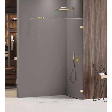 Paroi de douche à l'italienne 60 cm doré MIAMI GOLD SHINE (1/4)