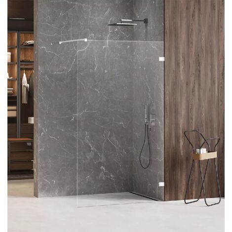 Paroi de douche à l'italienne blanche 60 cm SANTORINI WHITE (1/4)