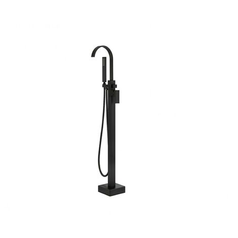 Mitigeur de baignoire îlot noir mat MODERN II 112 cm (1/2)