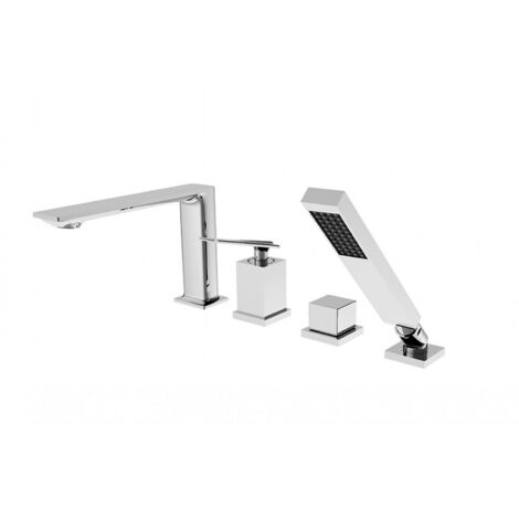 Mitigeur de bain 4 trous à encastrer ASPIRA chrome (1/2)