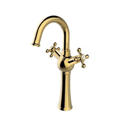 Mitigeur lavabo haut RETRO I, 36,2cm, doré (1/2)