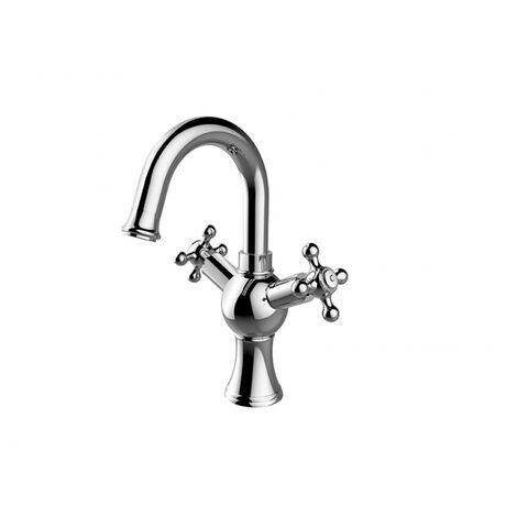 Mitigeur lavabo bas RETRO II, 27,5cm, chrome (1/2)