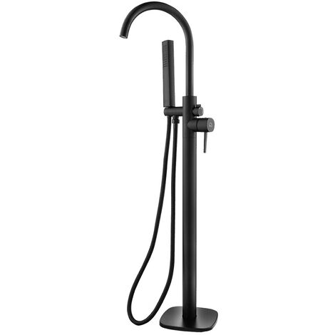 Mitigeur de baignoire îlot Pola, couleur: Noir (1/3)
