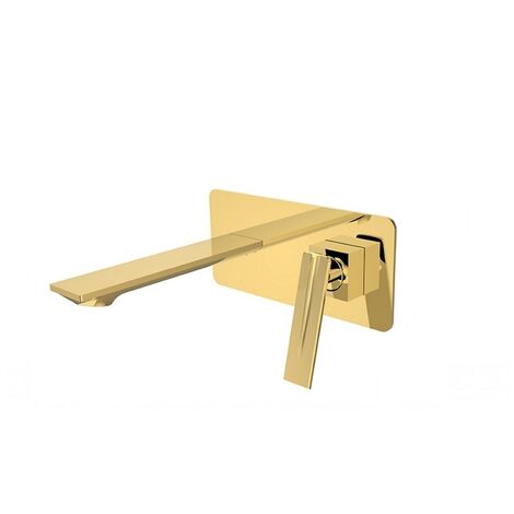 Mitigeur lavabo à encastrer ASPIRA doré (1/2)