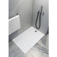 Receveur de douche en acrylique blanc - rectangulaire -ZAHER - 90 x 70