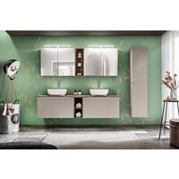 Colonne de salle de bain - gris galet- L35-H160-P33 - KLAUS