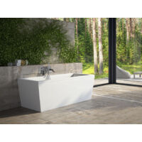 Baignoire semi-îlot blanc VENA 170x75