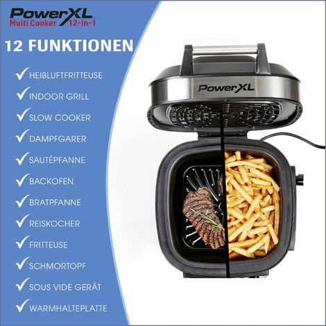 PowerXL Multicooker 12-en-1 - Friteuse Air Fryer + Cuiseur Multifonction