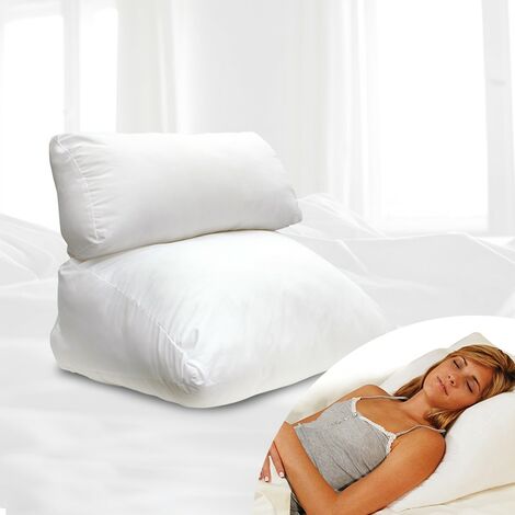 Dreamolino Flip Pillow Kissen weiß 10 in 1 Kissen ideal für leicht erhöhtes  Schlafen Bauch- und