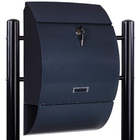 Cassetta Postale Esterna In Metallo Bianco Con Serratura - 27x18,5x6,5 Cm, Finestra Trasparente - Foto 3