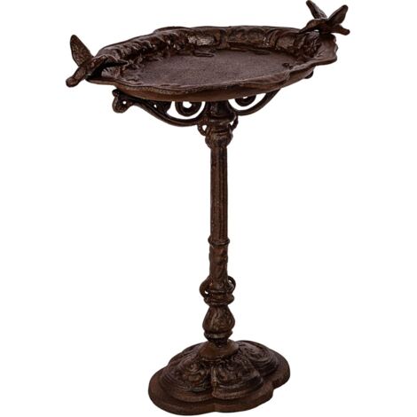 Vasca Per Uccelli Da Giardino Autoportante Con Palo In Metallo - Mangiatoia E Bagno Per Uccelli Selvatici