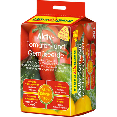 Floragard Aktiv Tomaten und Gemüseerde 1x20 L