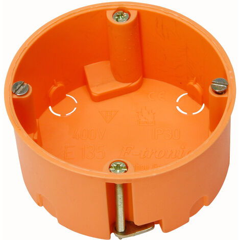 KOPP Hohlwanddosen 10er Pack - 68mm, 45mm Tief, Orange Für Elektroinstallation