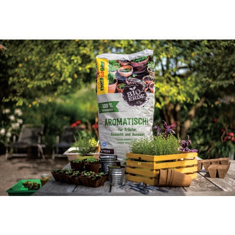 Floragard BioErde Aromatisch 1x10 L und BioErde Lecker 1x40 L & Terre