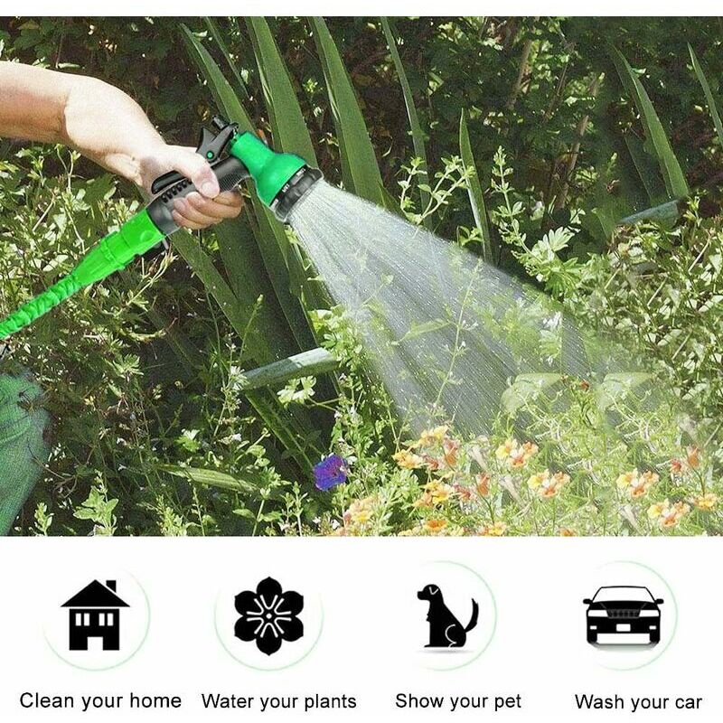 Garden Hose Nozzle, High Pressure Car Washer With Adjustable Nozzle Heavy  Duty Metal Garden Sprayer For Car Wash, Garden Lawn Watering, Silver