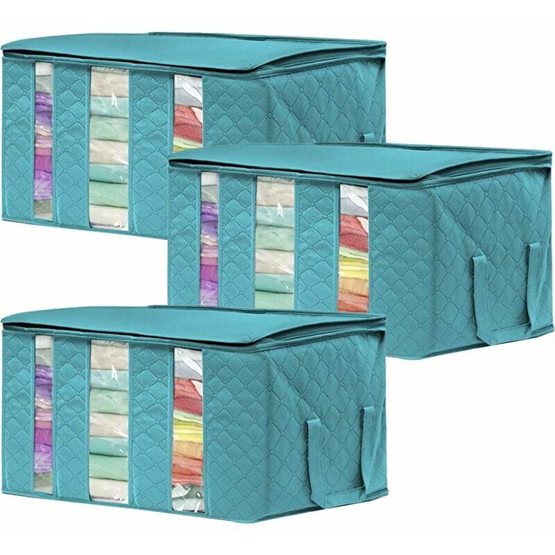 3 Piece Storage Bag Large Capacity Foldable With Reinforced