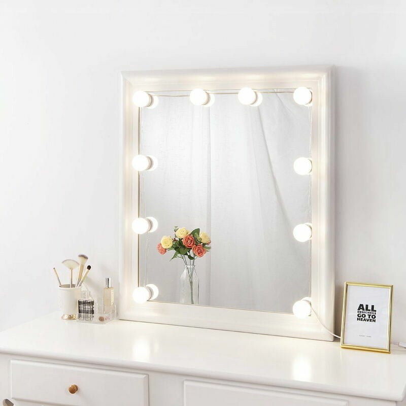 Diy light store mirror