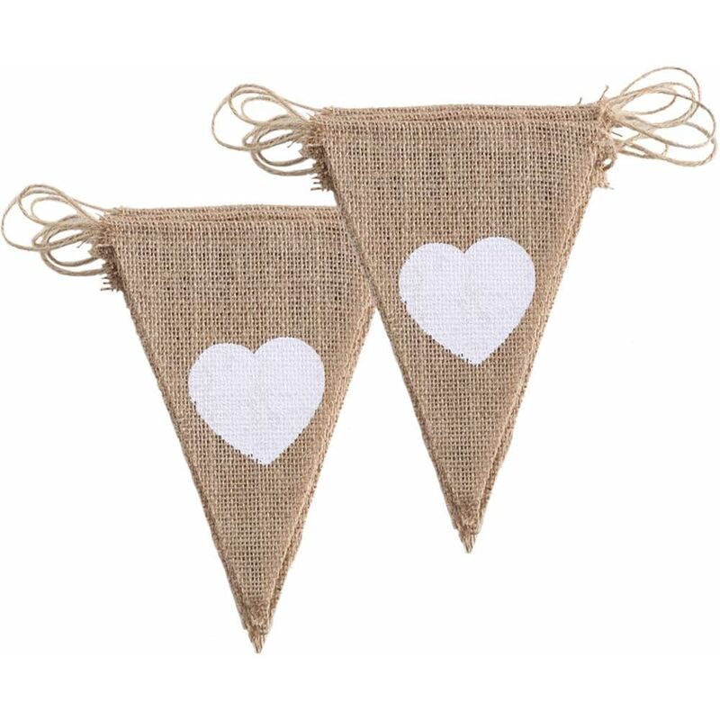 Heart-shaped Crafts Hanging Gray White Artificial Wreaths DIY Heart Wicker  for Wedding Birthday Party Wall Hanging Decoration