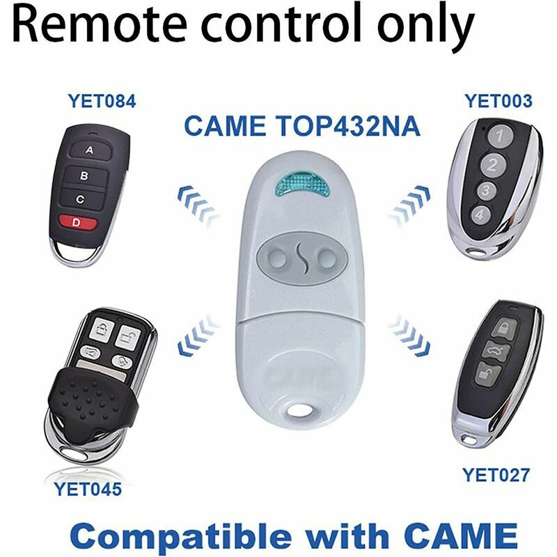 2-channel Remote Control for CAME TOP432NA TOP432EE TOP432EV